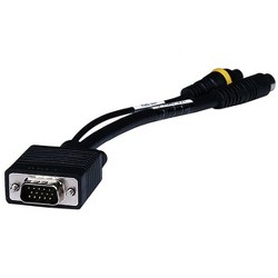 Monoprice Video Cable 6 Feet Vga To 3 Rca Component Adapter For Projectors Gold Plated Connectors And Pins Target