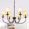 Bella Depot 30" Black Classic Candelabra Style Metal Chandelier 6-Light Adjustable Pendant Light - 2 of 4