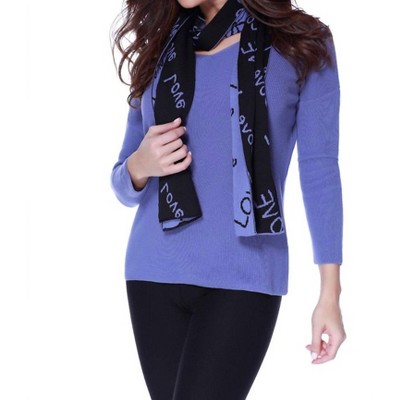 Women's Love Pullover W/ Scarf - ANGEL