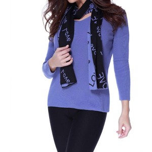 Women's Love Pullover W/ Scarf - ANGEL - 1 of 4