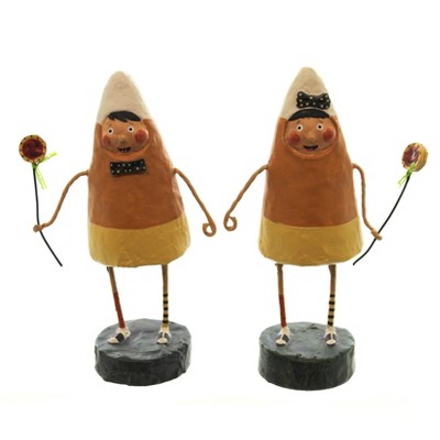 Lori Mitchell 5.75" Corny & Candy Halloween St/2 Candy Corn  -  Decorative Figurines