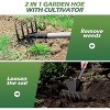 attop 63 Inch Garden Hoe Cultivator and 5-Tines Rake with 37-63 Inch Adjustable Long Handle - 3 of 4