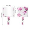 Unique Bargains Floral Square Cosmetic Mirror White Purple 1 Pc - 2 of 3