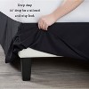 LISM 14 Inch Drop Microfiber Bed Skirts Hotel Quality Pleated Shrinkage and Fade Resistant - 3 of 4
