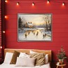 Stupell Industries Vintage Winter Ice Skaters Floating Frame Canvas Art - 3 of 4