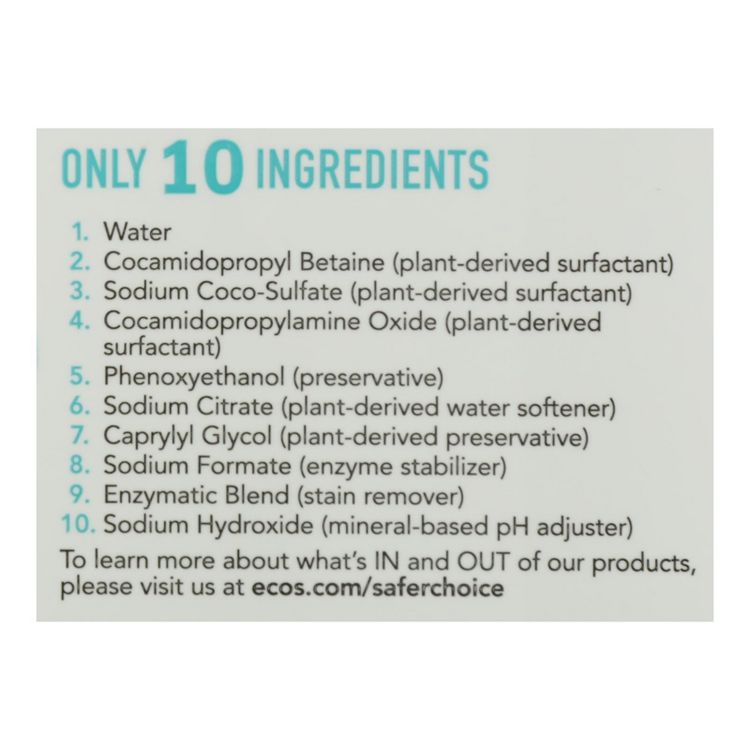 Ecos Laundry Detergent Free & Clear - Case of 4/70 fz, 3 of 4