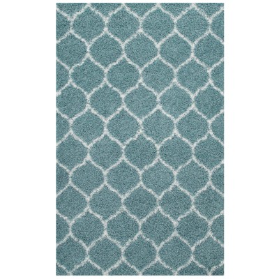 Modway Solvea Moroccan Trellis 5x8 Shag Area Rug