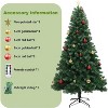 TackView Artificial Christmas Tree with Remote Control, Holiday Tree with Christmas Balls, Artificial Pine Lighted Holiday with Metal Stand - 4 of 4