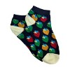 Colorful Strawberry Patterned Ankle Socks  (Women's Sizes, Adult Medium) - 2 of 4