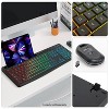 SAHARA - Rechargeable Silent Wireless Keyboard & Mouse Combo - 106 Keys, RGB Backlight - Black - 3 of 4