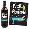 Big Dot of Happiness Here for the Boos Wine Labels, Ghost Halloween Party Decorations for Women & Men, Halloween Wine Bottle Label Stickers - Set of 4 - 3 of 4