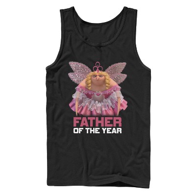 Men's Despicable Me Father Of The Year Fairy Gru Tank Top - Black - X ...