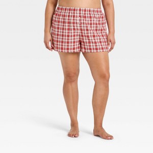 Women's Boxer Pajama Shorts - Wild Fable™ - 1 of 2