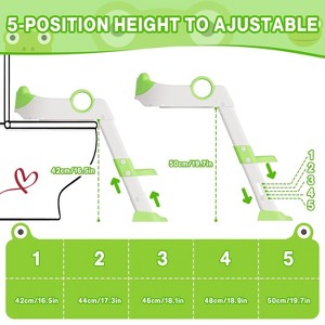 Adjustable Height Potty Training Seat with Step for Toddlers As a Potty Training Toilet Anti-Slip Safe Pads - 1 of 4