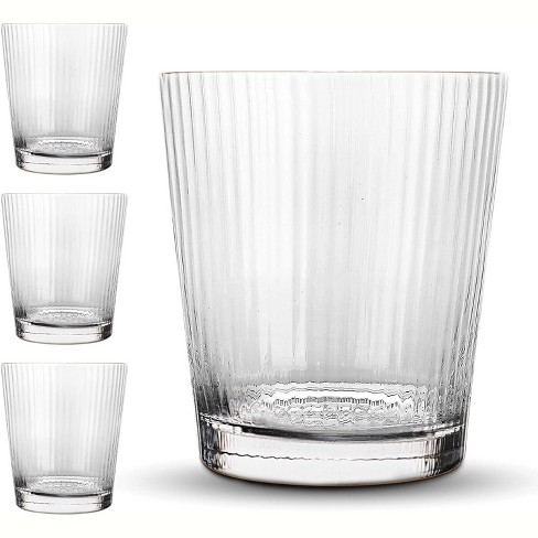 Lead-Free Crystal Clear Glass Cup,Elegant Drinking Cups for  Water,Wine,Beer,Cocktails