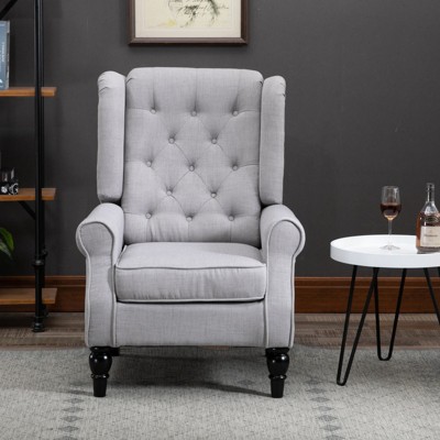 Homcom Button Tufted Accent Chair With High Wingback Rounded Cushioned   GUEST 09c7d444 Ab82 404e 8e4c E2034b1d41a4