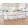 Arceso Counter Height Bar Stools Set, Barstools with Thick Faux Leather Saddle Seat & Heavy Duty Metal Legs,24Inch Kitchen Counter Stools - 3 of 4
