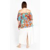 Women's Plus Size Sophia Top - orange | CITY CHIC - image 3 of 4