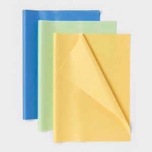 20ct Banded Tissue Blue/Green/Yellow - Spritz™ - 1 of 3