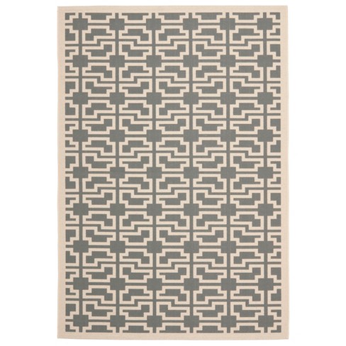 Grady 2' X 3'7 Indoor/outdoor Rug - Light Gray/teal - Safavieh : Target