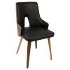 Set of 2 Stella Mid Century Modern Dining Chair Black - Lumisource - image 2 of 4