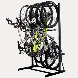 Teal Triangle Freestanding G-Bike | Holds 5 Bikes - 1 of 4