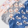 Women's Farm Animals 3pk Liner Socks - Denim Heather/Heather Gray/Pink 4-10 - 3 of 3