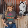 Simply Sage Market Women's Ride More Worry Less Short Sleeve Garment Dyed Tee - 2 of 2
