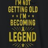 Rerun Island Men's Im Becoming A Legend Long Sleeve Graphic Cotton Sweatshirt Hoodie - 2 of 4