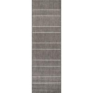 Nuloom Alaina Indoor and Outdoor Striped Area Rug for Patio Garden Living Room Bedroom Dining Room Kitchen - 1 of 4