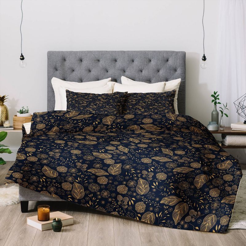 Iveta Abolina Crystalline Water Comforter Set Navy - Deny Designs, 3 of 8
