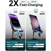 BONGEEK 2Pack 2-in-1 6.6FT USB C to Lightning and USB C Charger Cable Multiple Fast Charging Cord Compatible with iPhone Samsung, Google - Black - 3 of 4