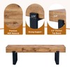 Kumasinova 59" Dining Bench,Farmhouse Kitchen Table Bench,End-of-Bed Bench,Minimalist Entryway Bench with Metal Legs,250lbs Capacity - 2 of 4