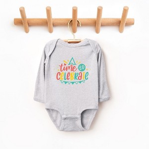 The Juniper Shop Time To Celebrate Baby Long Sleeve Bodysuit - 1 of 3