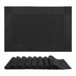 REGALWOVEN PVC Kitchen Dining Table Decor Washable Wipeable Heat Resistant Placemats 8 Pcs - 1 of 4