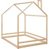 Streamdale Full Size House Bed Wood Bed, Natural - 4 of 4