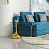 small round side table for small space ,Cocktail Table,,Living Room Small Coffee Table, end table, tempered glass top - 4 of 4
