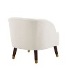 CAVINAS Velvet Upholstered Accent Chair with Curved Tufted Back & Rubberwood Legs, Armchair for Living Room, Bedroom, Home Office - 2 of 4