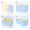Unique Bargains Fabric Collapsible Printed Storage Bins with Handles - 3 of 4