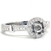 Pompeii3 Diamond Engagement Ring Setting Semi Mount Ring 14K White Gold - 2 of 4