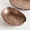 Plum & Post Janae Oval Decorative Bowls, Set of 2 - Brown, Cast Aluminum - 2 of 4