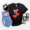 Simply Sage Market Women's Coquette Cherries Short Sleeve Graphic Tee - 3 of 3