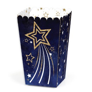 Big Dot of Happiness Starry Skies - Gold Celestial Party Favor Popcorn Treat Boxes - Set of 12 - 1 of 4
