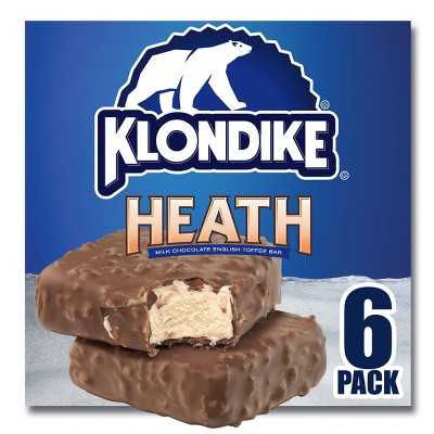 Klondike Heath Vanilla Bars Dairy Dessert - 6pk/24 fl oz: REAL Seal Certified, Chocolate Toffee Flavor