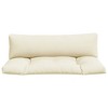 vidaXL Pallet Cushions 2 pcs Cream Fabric - 4 of 4