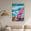 Art Remedy Just a little break Wave Colorful Coastal Wall Art Framed - 2 of 4