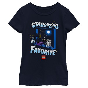 Girl's LEGO Stargazing Is My Favorite T-Shirt - 1 of 4