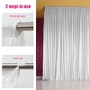 Artloge 2m/3m Extra Large White Silk Photography Backdrop Curtain Banquet Drapery for Wedding Stage Ceremony Party Event Home Window Decor - 3 of 4