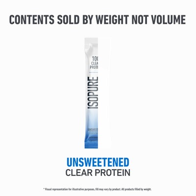 Isopure Protein Water Stick Pack - Unflavored - 6ct