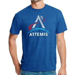 LA Pop Art NASA Artemis Logo - Men's Premium Blend Word Art T-Shirt - 1 of 4
